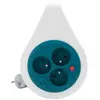 Zenitech Mini enrouleur design 3 prises 7m bleu - Zenitech
