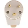 ZENITECH Fiche électrique mâle sortie coudée 20A 2P+T blanc