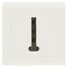 Zenitech Prise telephone saillie, complet Besto, blanc