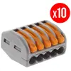 Wago - Bornes 5 entrees fil souple et rigide 121468