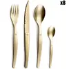 Lou Laguiole - Ménagère jet vintage dorée - 32 pièces OS