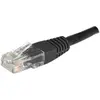 DACOMEX connect 10 m Full Cuivre RJ45 U/UTP Cat. 6 Patch Cord   Noir
