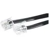 Dexlan Cordon téléphonique RJ11 noir 2 m