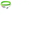 Jarretière duplex 2.0 mm OM5 SC-UPC/LC-UPC vert - 10 m