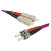 Jarretière optique duplex multimode 2mm OM4 ST-UPC/SC-UPC - 2 m