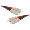 Jarretière optique duplex multimode 2mm OM4 SC-UPC/SC-UPC - 2 m