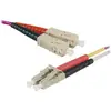Jarretière optique duplex multimode 2mm OM4 SC-UPC/LC-UPC - 1 m