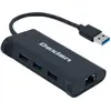 Dexlan - adapt usb 3.0 vers gigabit + hub 3 ports usb 3.0 (310723)