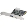 CUC Carte contrôleur USB 3.1 PCI Express (2 ports Type A/C)