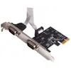 MCAD CARTE PCI EXPRESS 2 PORT SERIE DB9 avec kit Low profile