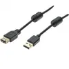 MCAD Générique Rallonge USB 2.0 type A /A avec ferrites noire - 3,0 m