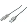 EXC Cordon usb 2.0 type a / b transparent - 1,8 m (532424) - Exertis Connect