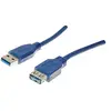 Exertis Connect - Rallonge usb 3.0 type a / a bleue - 1,0 m (ECF-532478)