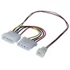 Exertis Connect Adaptateur d alimentation Molex pour ventilateur 3 broches