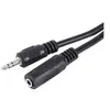 Rallonge stéréo Jack 3.5 mm noire - 15 m