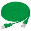 Manutan Cordon RJ45 plat categorie 6 U/FTP snagless vert - 5 m