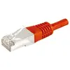 EXC Câble Réseau - DEXLAN - Cordon RJ45 F/UTP CAT 6a Rouge - 0,50m 859532