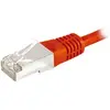 Exc 859541 Cordon RJ45 mâle vers mâle en cuivre intégral Cat.6a F/UTP   Rouge