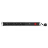 Multiprise - - 6 prises - Aluminium - Parafoudre - Interrupteur