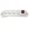 Multiprise 4 prises avec interrupteur (Blanc)