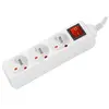 Dexlan - Multiprise 3 prises blanches + inter 1.50 m (808535)