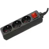 Dexlan MULTIPRISE 3 PRISES noires + INTER 1,50 m