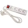 DEXLAN Multiprise 4 prises avec interrupteur blanche - 1,5 m