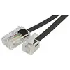 MCAD Câble téléphone RJ11 RJ45 5m noir - Câble de téléphone - Noir - 5m