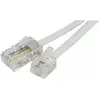 konektikpc Câble de téléphone RJ45 RJ11 10m blanc - Connecteur RJ-45 mâle - Connecteur RJ-11 mâle