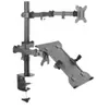Fröhlich + walter Colonne articulee double support pc portable + ecran 13-32