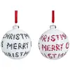 Sia Deco Set de 2 boules de noël décoratives en verre rouge et noir D8