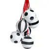 Sia Deco Set de 6 boules de noël décoratives à motifs en verre blanc et noir D6