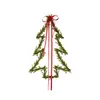 Sia Deco Suspension décorative sapin de noël en fer vert et rouge H50