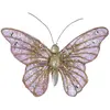 Sia Deco Suspension décorative papillon mauve et doré L13