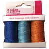 PW International Assortiment Océan avec 3 bobines de ficelle en chanvre naturel