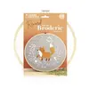Graine Créative Kit de broderie - GRACRE - Renard - Tambour 25cm - Toile coton 35x35cm - Échevettes