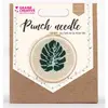 GRAINE CREATIVE ON A TOUS DU TALENT Coffret Punch needle - Feuille tropicale Ø 20 cm