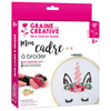 GRAINES CREATIVES Kit Tambour a Broder Licorne en Bois
