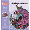 GC Velours Kleurplaat 30x30 cm - Eenhoorn