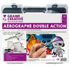 GRAINE CREATIVE ON A TOUS DU TALENT Kit Aérographe - Non spécifié - Niveau 2 - Electrique - Filaire - Inclus pochoir et accessoires