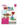 Métal à repousser 5 couleurs 5 feuilles 18,5x29 cm - Graine créative