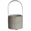 Graine Creative Cloche en verre sur socle béton - Ø 7,5 x 15 cm