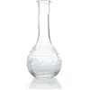 Vase Vintage en verre à reliefs - Amsterdam - Blanc - 15,8 x 7,5 cm