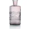 Graines Creatives Vase Vintage en verre à reliefs - Gris - 7,5 x 14,5 cm