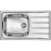 SCD Evier 1 grand bac, 1 petit égouttoir ROCK inox ministructure