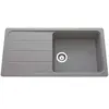 SCD Evier 1 grand bac, 1 égouttoir ZUMBA coloris gris