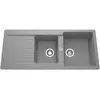 SCD Evier 2 bacs, 1 égouttoir BRIO coloris chrome