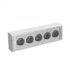 Centrale Brico Bloc 5 prises avec terre saillie , blanc