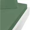 Sensei Maison Drap housse en flanelle de coton bonnet 30 cm lichen 90x190 cm