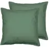 Sensei Maison Lot de 2 taies d'oreiller en coton  lichen 65x65 cm